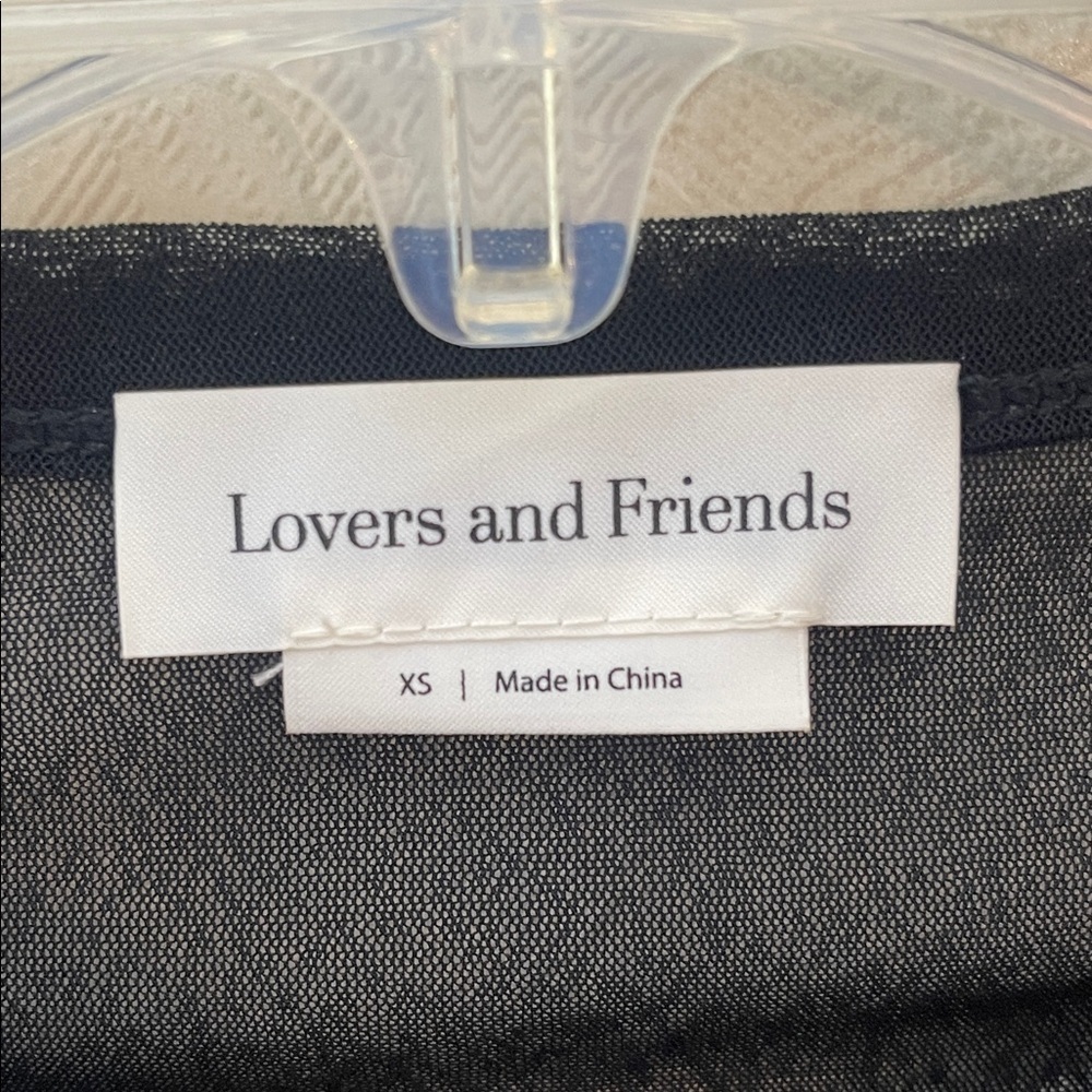 🆕 LOVERS AND FRIENDS CARDIGAN STEPH SHEER Mesh Cropped Top Size XS - Picture 4 of 6